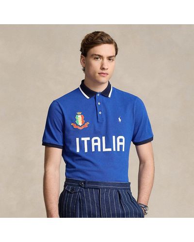 Ralph Lauren Classic Fit Italy Polo Shirt - Blue