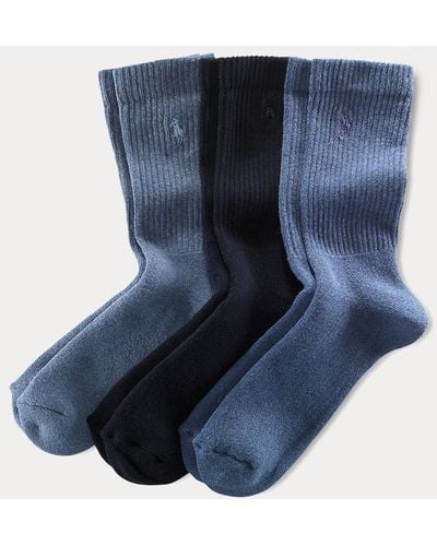 Polo Ralph Lauren Crew Sock 3-pack - Blue