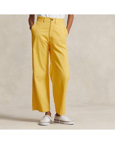 Polo Ralph Lauren Chino Wide-leg Trouser - Yellow