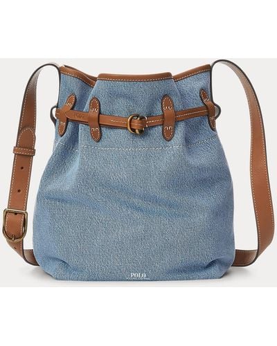 Polo Ralph Lauren Denim Bellport Bucket Bag - Blue