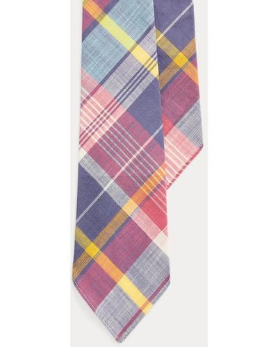 Polo Ralph Lauren Karierte Krawatte im Vintage-Stil - Lila