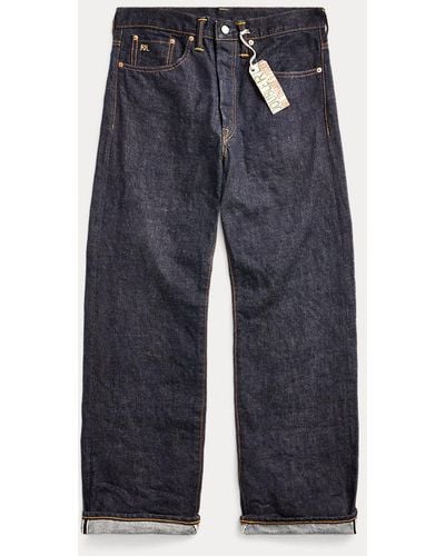 RRL Jeans East-West cimosa vintage 5 tasche - Blu