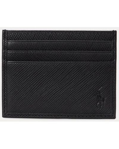 Polo Ralph Lauren Saffiano Leather Card Case - Black
