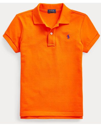 Ralph Lauren Polo in piqué di cotone - Arancione