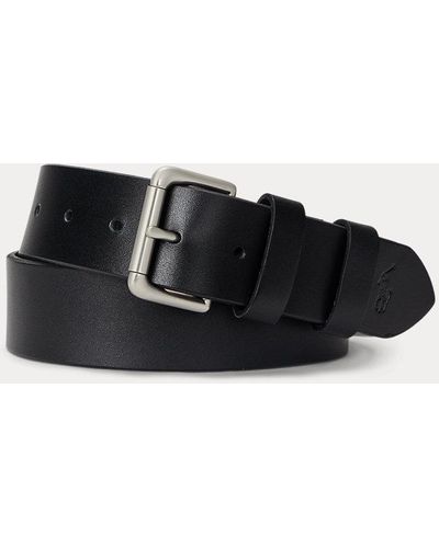 Polo Ralph Lauren Leather Roller-buckle Belt - Black