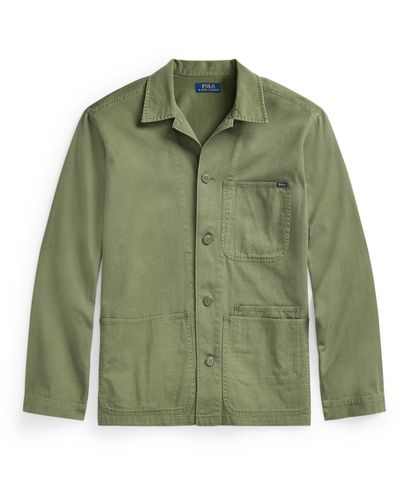 Ralph Lauren Twill Utility Overshirt - Green