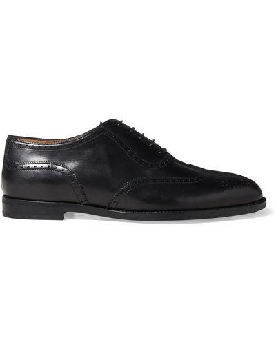 Ralph Lauren Chaussures Oxford Quintin vachette - Noir