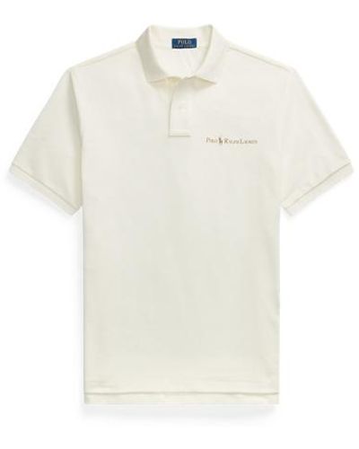Polo Ralph Lauren Classic Fit Mesh Polo-shirt Met Logo - Wit