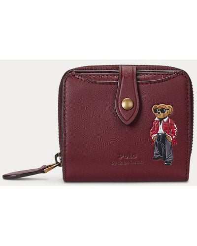 Polo Ralph Lauren Polo Bear Compact Wallet - Purple