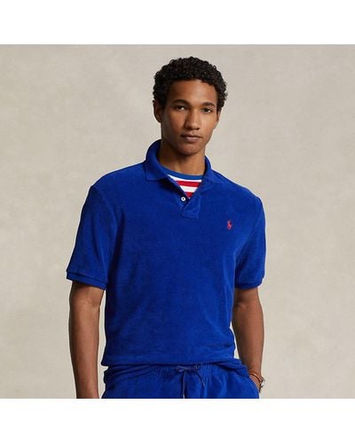 Polo Ralph Lauren Classic Fit Terry Polo Shirt - Blue