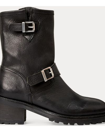 Polo Ralph Lauren Payge Vachetta Leather Boot - Black