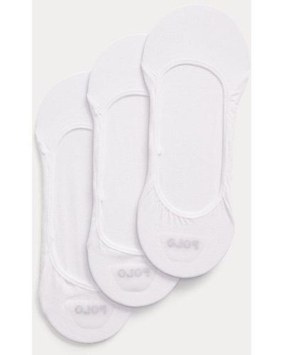 Polo Ralph Lauren 3 pares de calcetines invisibles - Blanco