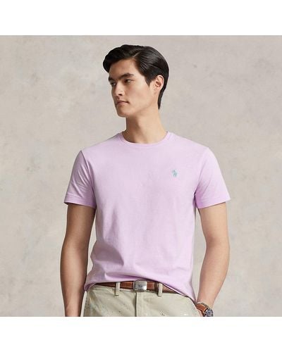 Polo Ralph Lauren Custom Slim Fit Jersey Crewneck T-shirt - Purple