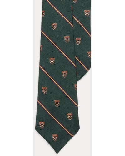 Polo Ralph Lauren Cravate Club Rayée Vintage - Vert