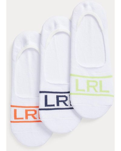 Ralph Lauren Lot 3 paires de chaussettes à logo - Blanc