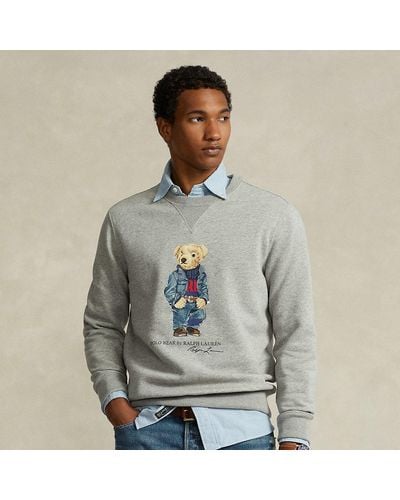 Polo Ralph Lauren Fleece-Sweatshirt mit Polo Bear - Blau