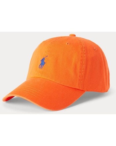 Polo Ralph Lauren Katoenen Chino Baseballcap - Oranje