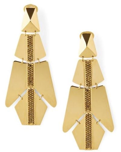 Ralph Lauren Collection Geometric-shaped Drop Earrings - Metallic