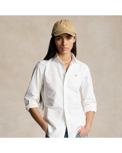 Polo Ralph Lauren Knit Cotton Oxford Shirt - White