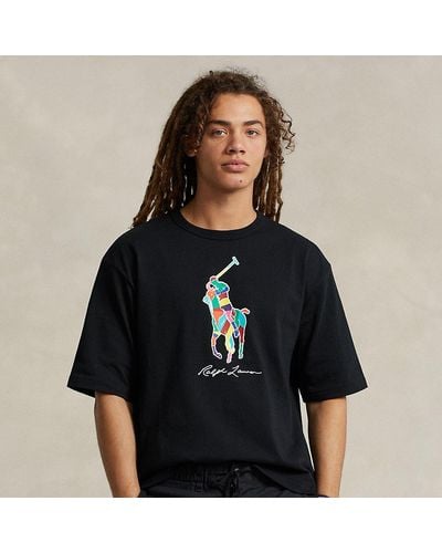 Polo Ralph Lauren Relaxed Fit Big Pony Jersey T-shirt - Black