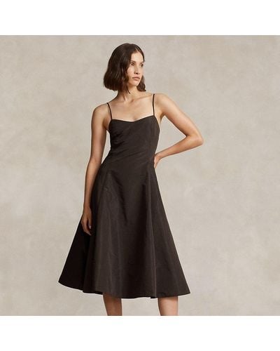 Polo Ralph Lauren Taffeta Sleeveless Dress - Black