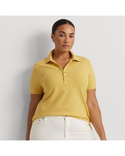Lauren by Ralph Lauren Ralph Lauren Piqué Polo Shirt - Yellow