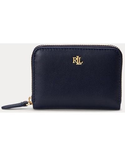 Lauren by Ralph Lauren Leather Continental Wallet - Blue