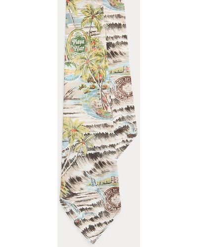 Polo Ralph Lauren Cravate vintage à motif tropical - Métallisé