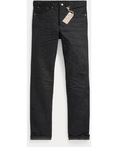 RRL Schwarze 5-Pocket-Jeans in Vintage-Optik