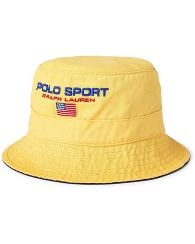 Ralph Lauren Polo Sport Chino Bucket Hat - Yellow