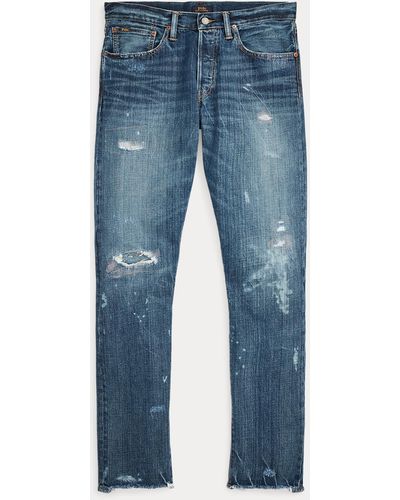 Polo Ralph Lauren Sullivan Slim Distressed Jeans - Blue