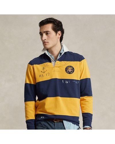 Polo Ralph Lauren Camisa de rugby Classic Fit con rayas - Amarillo