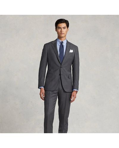 Ralph Lauren Polo Wool Sharkskin Suit - Gray