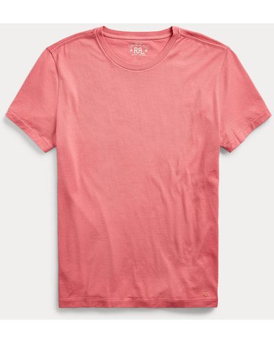 RRL Garment-dyed Crewneck T-shirt - Red