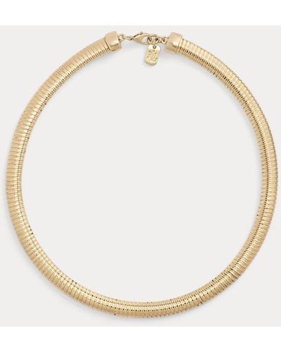 Lauren by Ralph Lauren Gold-tone Omega Necklace - Metallic