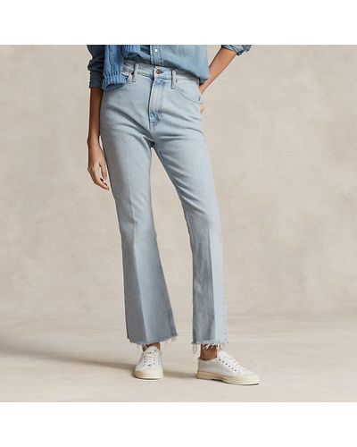 Polo Ralph Lauren Ausgestellte Jeans Sharona in 3/4-Länge - Blau