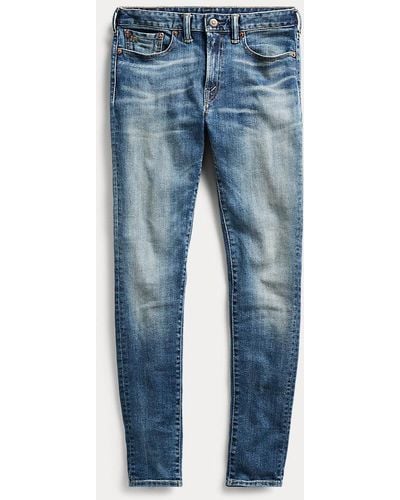 RRL Skinny Jeans Met Stretch - Blauw