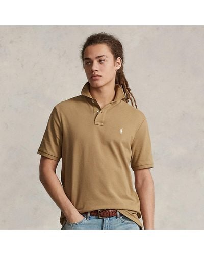 Polo Ralph Lauren Slim Fit Mesh Polo-shirt - Bruin