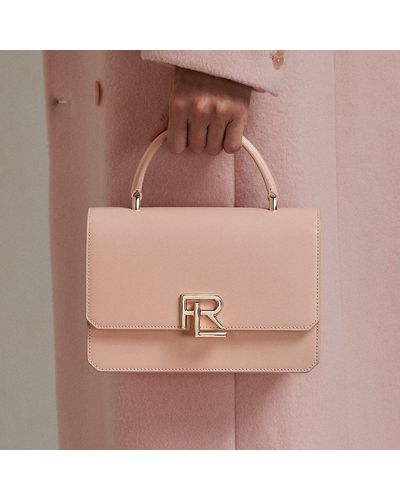 Ralph Lauren Collection Rl 888 Box Calfskin Top Handle - Pink