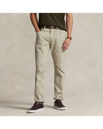 Polo Ralph Lauren Varick Slim Straight Five-pocket Trouser - Natural