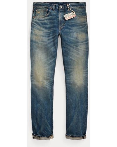 RRL Slim-Fit-Jeans mit Yosemite-Waschung - Blau