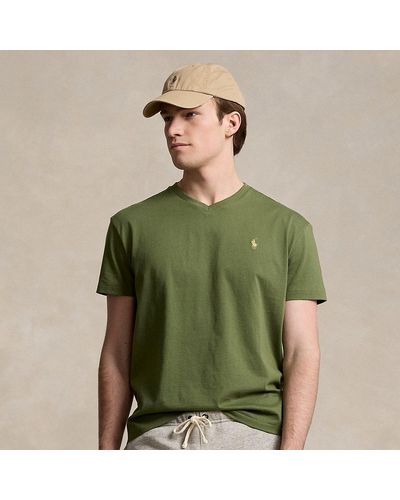 Ralph Lauren Classic Fit Jersey V-neck T-shirt - Green