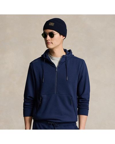 RLX Ralph Lauren Ralph Lauren Fleece Half-zip Hoodie - Blue