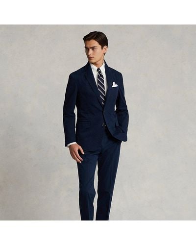 Ralph Lauren Garment-dyed Stretch Chino Suit Trouser - Blue