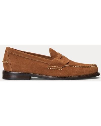 Polo Ralph Lauren Alston Suède Penny Loafer - Bruin