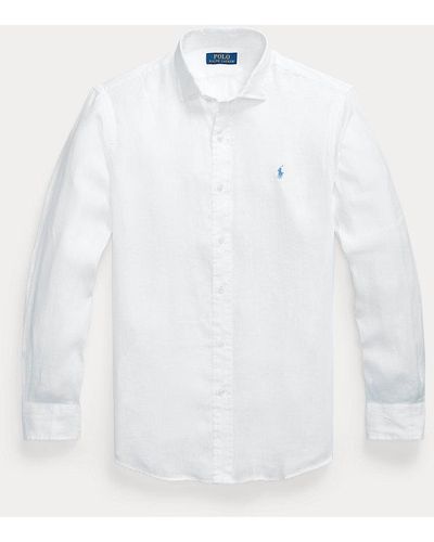 Polo Ralph Lauren Custom-Fit Leinenhemd - Weiß