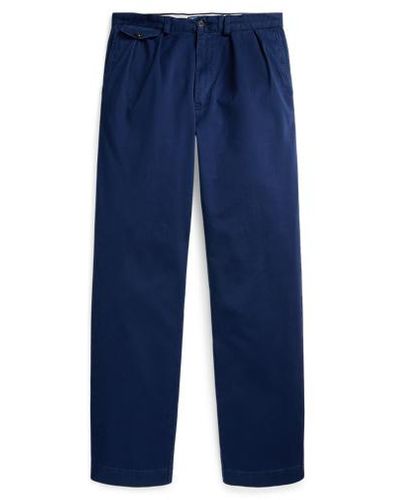 Polo Ralph Lauren Whitman Relaxed Fit Pleated Trouser - Blue