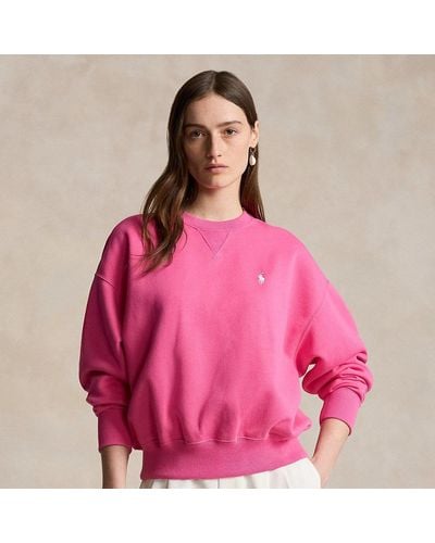 Polo Ralph Lauren Fleece Crewneck Pullover - Pink