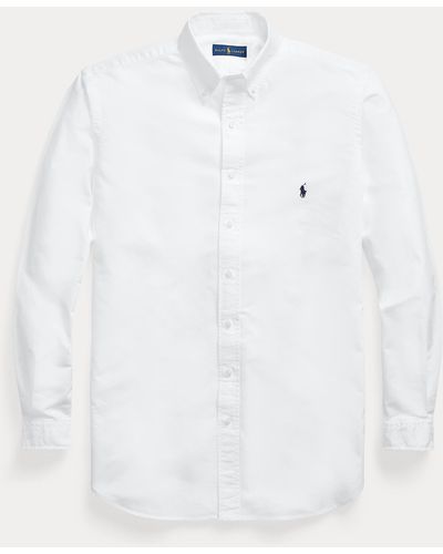 Ralph Lauren Polo Ralph Lauren - Tallas Grandes - Camisa oxford teñida en prenda - Blanco
