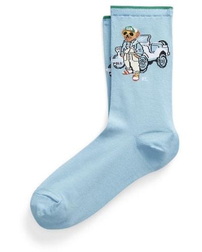Polo Ralph Lauren Polo Bear Crew Socks - Blue